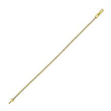 14K Two-Tone Gold 7" Iced Chain Bracelet