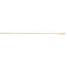 14K Yellow Gold 1.5mm Diamond-Cut Cable Chain Necklace - 24"