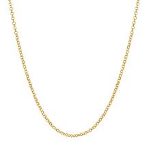 14K Yellow Gold 1.9mm Rolo Link Chain - 16"
