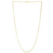 14K Yellow Gold 20" 1.9mm Rolo and Oval Chain