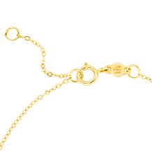14K Yellow Gold Airplane Bracelet with Spring Ring Clasp