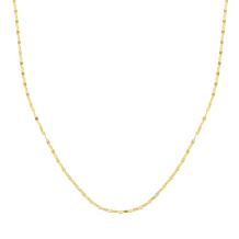 14K Yellow Gold Diamond-Cut Mariner Chain Necklace - 18"