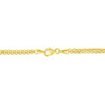 14K Yellow Gold Polished Heart 10" Anklet