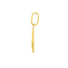 14K Yellow Gold Praying Hands Medal Pendant