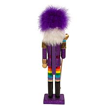 15" Wooden Gay Pride Nutcracker with Rainbow Pants