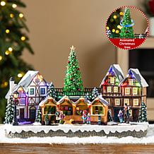 15.25"L Oversized Resin Lighted Christmas Village Decor