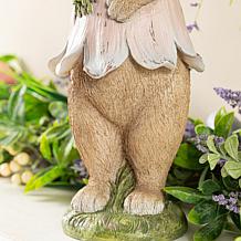 15.5" Easter Resin Bunny Table Decor