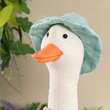 15.75" Easter Fabric Boy Duck Figurine