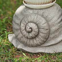16.25"L MGO Snail Garden Statue or Planter Stand