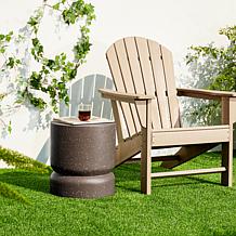 17.25"H MGO Faux Terrazzo Garden Stool, Planter Stand, or Accent Table