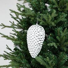 18ct Christmas Elegant Silver Deluxe Large Shatterproof Ornaments