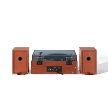 1975T Record Player With Speakers - Walnut