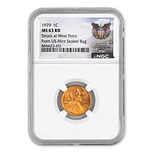1979, 1980 and 1981 MS63 ICG Lincoln Cents - Struck at West Point M...