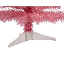 2 ft. Pink Artificial Christmas Tree with 35 LED Lights and 72 Bend...