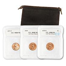 4315. 未使用 2025年 アメリカ リンカーン 11枚組 1959-2025 Complete Uncirculated Lincoln Cent Set - P,D+S