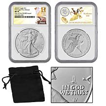 2025 MS70 NGC "1 of First 50,000" Silver Eagle with Eagle Privy Mark