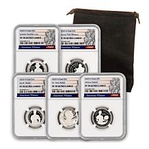 2025 PF70 NGC American Women Making History Clad Proof Set of 5 Coins