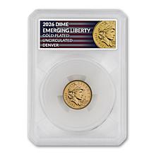 2026 Emerging Liberty 24K Gold-Plated Uncirculated Set of 4 Dimes