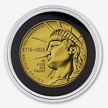 2026 P- & D-Mint 24K Gold-Plated Liberty Dime and Half Dollar Set of 4