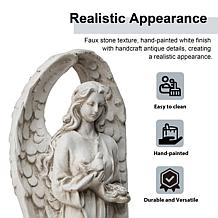 20.5"H MGO Standing Archangel Garden Statue