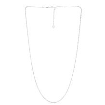 Necklace Extender [3PCS/1mm] White Gold Plated Sterling Silver