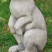 22.75"H MGO White Standing Rabbit Statue
