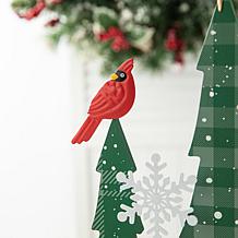 23.5" H Wooden Christmas Trees Table Decor