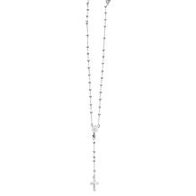 26" Sterling Silver Rosary Necklace