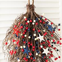 28" Patriotic Teardrop Door or Wall Hanging