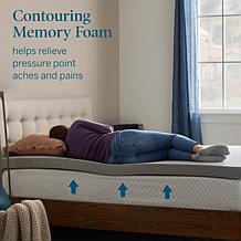 3” Bamboo Charcoal and Gel Memory Foam Mattress Topper, Queen