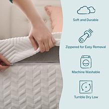 3” Bamboo Charcoal and Gel Memory Foam Mattress Topper, Twin XL