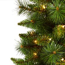 3 ft. New Haven Pine Artificial Christmas Tree with 50 Warm White L...