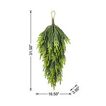 31.5" Christmas Greenery PE Dripping Teardrop
