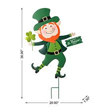 36" St. Patrick's Day Leprechaun Yard Stake