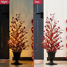 36" Valentine's Lighted Porch Tree with Timer