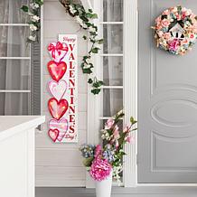 36"H Valentine's Porch Decor with Warm White Lights
