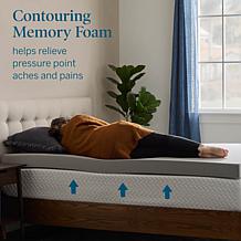 4” Bamboo Charcoal and Gel Memory Foam Mattress Topper, King