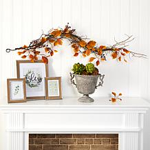 4 Ft. Fall Foliage, Berries  and Twig Artificial Garland