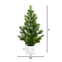 4-ft Real Touch Masson Pine Christmas Tree by Nearly Natural