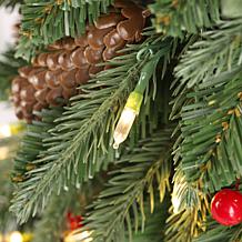 4' Pre-lit Green Artificial Christmas Porch Tree w/ Warm White Lights