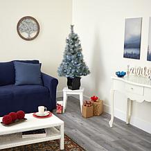 4' Snowy Mountain Pine Artificial Christmas Tree with 150 LED Light...