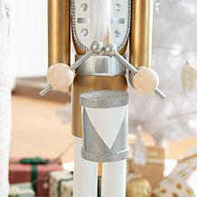 42" H Wooden Christmas Deluxe Gold Dressed Nutcracker Soldier