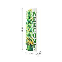 42" St. Patrick's Lighted Shamrock Porch Decor