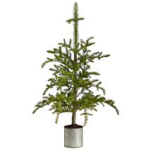 4.5Ft. PreLit Christmas Pine Tree in Planter