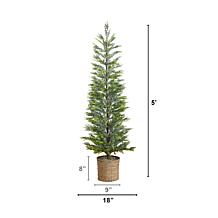 5-ft Cypress Christmas Tree with 140 Lights by Nearly Natural