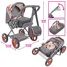509 Crew Kelly Deluxe Doll Pram with Carrycot