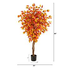 5Ft. Autumn Ficus Artificial Fall Tree