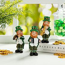 5"H St. Patrick's Leprechaun Musicians Resin Table Decor - Set of 3