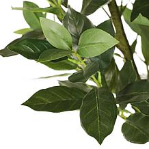 6 ft. Artificial Lemon Tree with White Decorative Pot