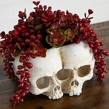 6-in String of Pearls in Double Skull by Nearly Natural